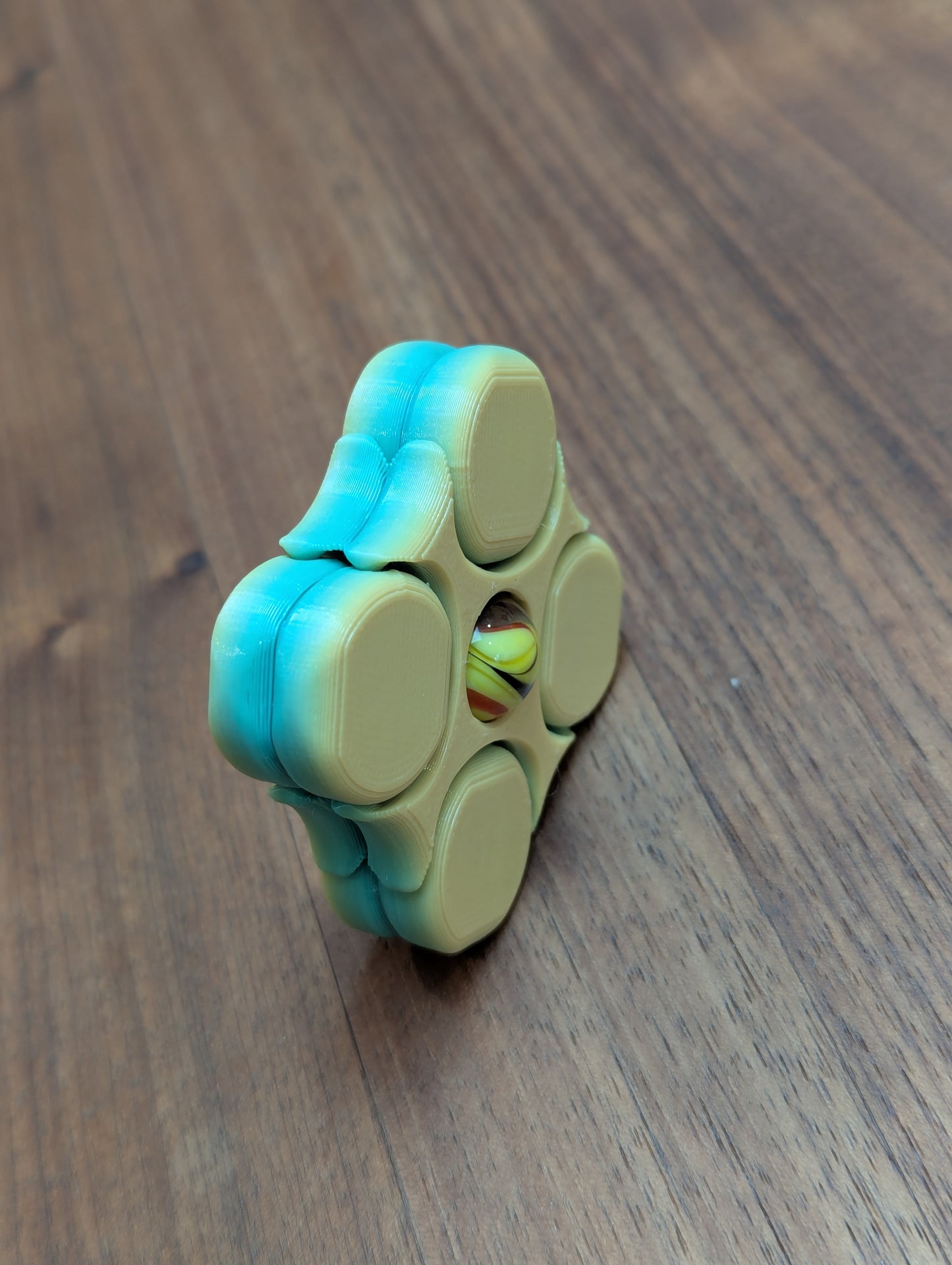 LodeStones Fidget Pair: Lucky Clover Gradient Pastel (3D printed PETG)
