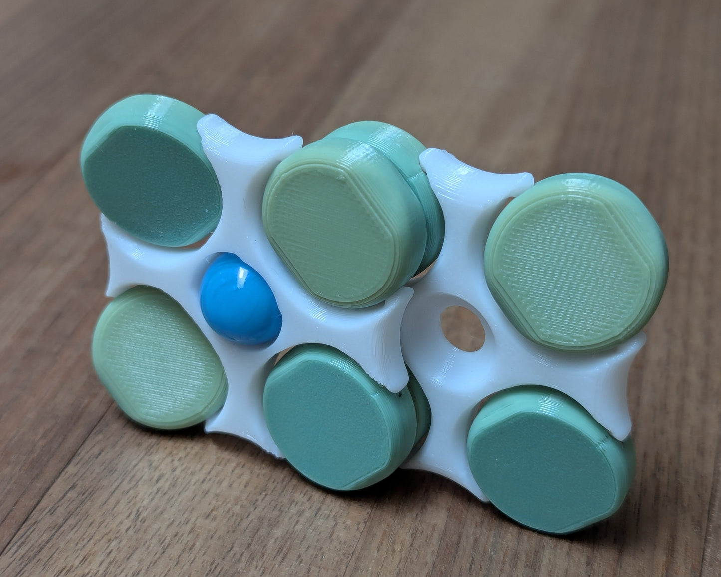 LodeStones Fidget Pair: SeaGlass Gradient Pastel (3D printed PETG)