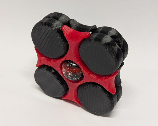 LodeStones Fidget Pair: Black Widow (3D printed PETG)